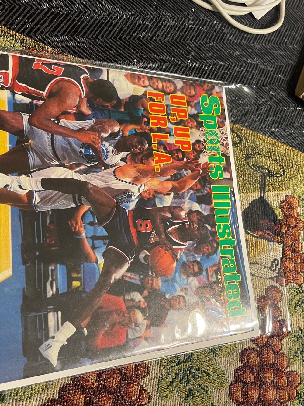 Sports Illustrated Vintage Basketball Cover — 'Up Up For L.A.'